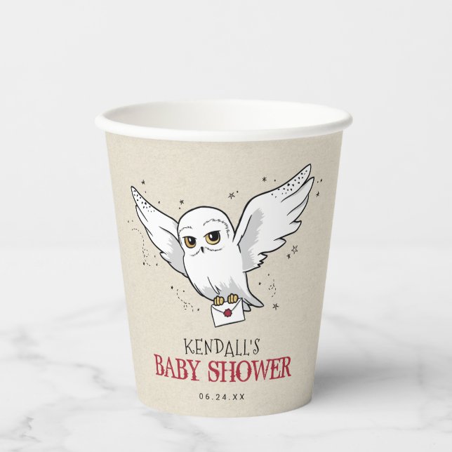 Harry Potter | Hedwig Baby Dusche Pappbecher (Vorderseite)