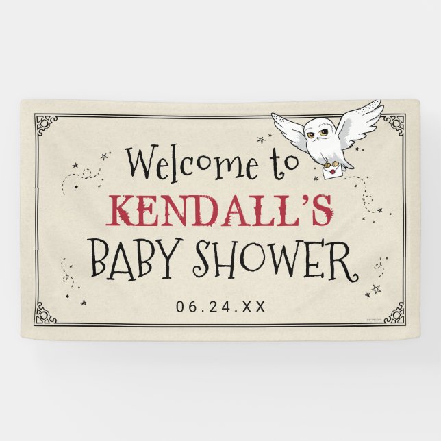 Harry Potter | Hedwig Babyparty Banner (Horizontal)