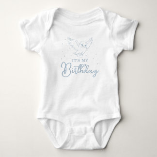 Harry Potter Hedwig Blau Magischer Geburtstag Baby Strampler