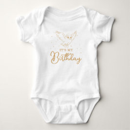 Harry Potter Hedwig Gold Magischer Geburtstag Baby Strampler