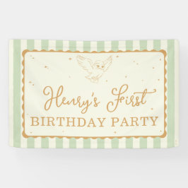 Harry Potter Hedwig Grün gestreift Geburtstag Banner