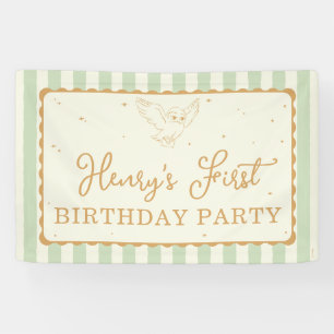 Harry Potter Hedwig Grün gestreift Geburtstag Banner