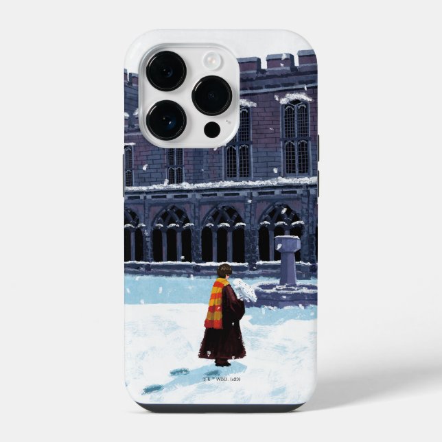 HARRY POTTER™ & Hedwig im HOF VON HOGWARTS™ iPhone Hülle (Rückseite)