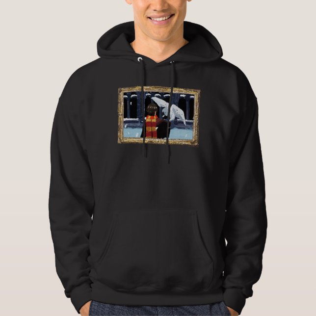 HARRY POTTER™ & Hedwig im Schnee Hoodie (Vorderseite)