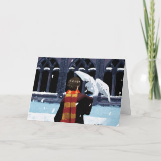 HARRY POTTER™ & Hedwig im Schnee Karte