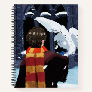 HARRY POTTER™ & Hedwig im Schnee Notizbuch