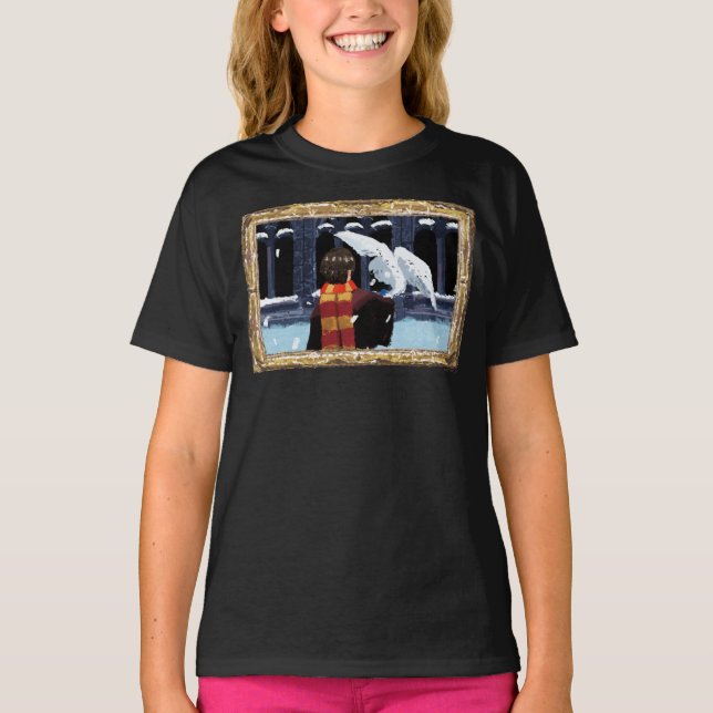 HARRY POTTER™ & Hedwig im Schnee T-Shirt (Vorderseite)