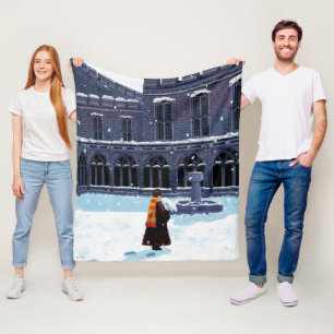 HARRY POTTER™ & Hedwig in HOGWARTS™ Hof Fleecedecke