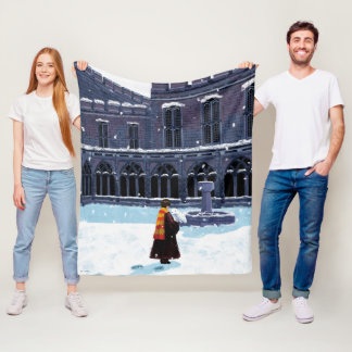 HARRY POTTER™ & Hedwig in HOGWARTS™ Hof Fleecedecke