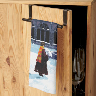 HARRY POTTER™ & Hedwig in HOGWARTS™ Hof Geschirrtuch