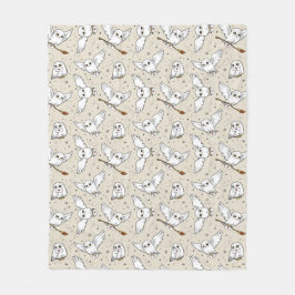 Harry Potter | Hedwig-Muster - Baby Shower Fleecedecke