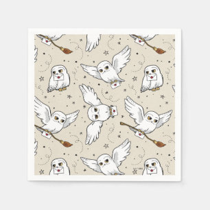 Harry Potter Hedwig-Muster - Babyparty Serviette