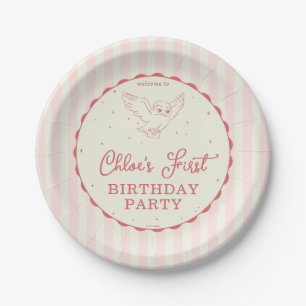 Harry Potter Hedwig Rosa Magischer Geburtstag Pappteller