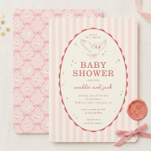 Harry Potter Hedwig Rosa Streifen Baby Shower