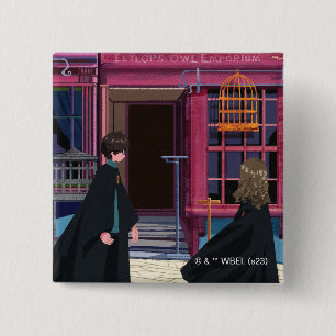 HARRY POTTER™ & Hermione bei Eeylops Owl Emporium Button