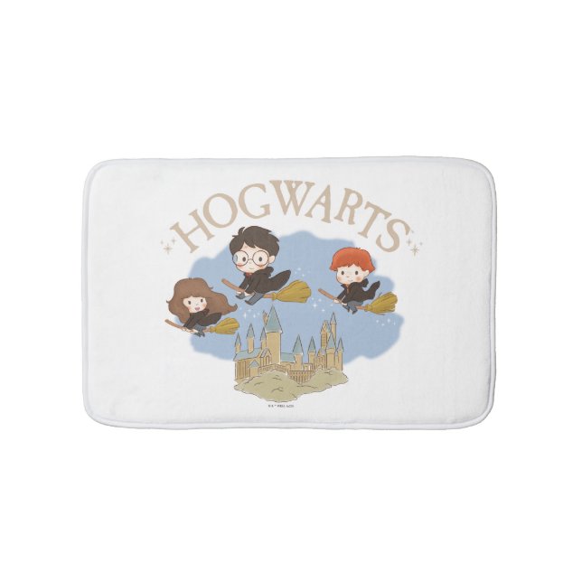 HARRY POTTER™, Hermione & Ron Fly Over HOGWARTS™ Badematte (Vorderseite)