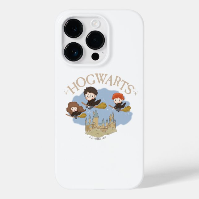 HARRY POTTER™, Hermione & Ron Fly Over HOGWARTS™ Case-Mate iPhone Hülle (Rückseite)