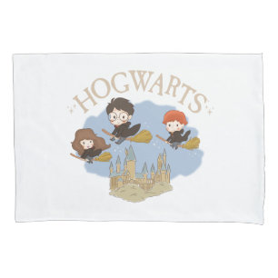 HARRY POTTER™, Hermione & Ron Fly Over HOGWARTS™ Kissenbezug