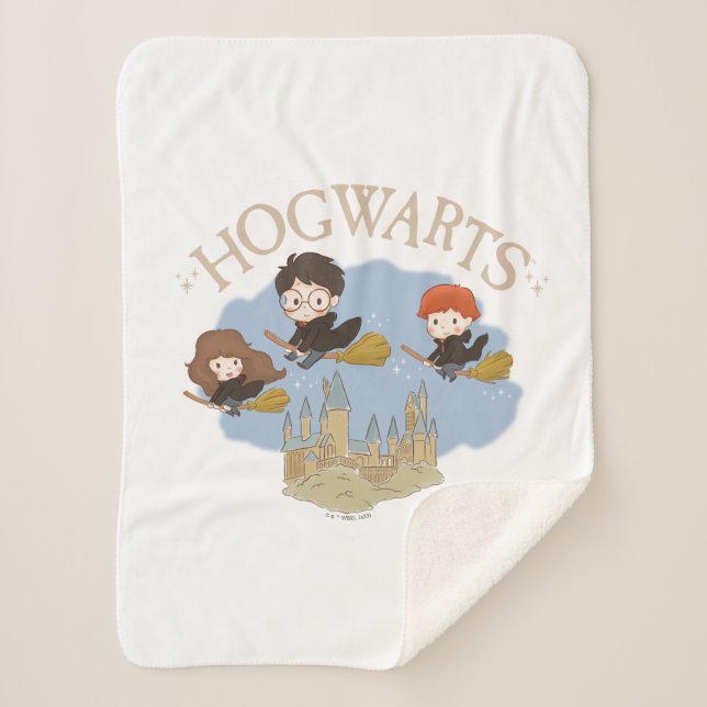 HARRY POTTER™, Hermione & Ron Fly Over HOGWARTS™ Sherpadecke (Vorderseite)