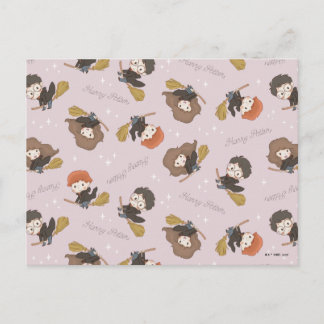 HARRY POTTER™, Hermione & Ron Flying Pattern Postkarte