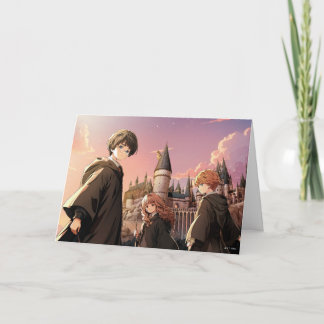 HARRY POTTER™ Hermione & Ron HOGWARTS™ Anime-Szene Karte