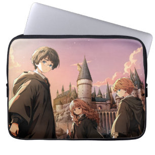 HARRY POTTER™ Hermione & Ron HOGWARTS™ Anime-Szene Laptopschutzhülle