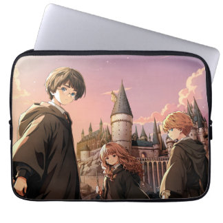 HARRY POTTER™ Hermione & Ron HOGWARTS™ Anime-Szene Laptopschutzhülle