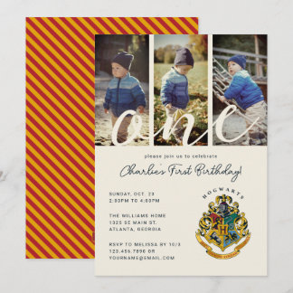 Harry Potter | Hogwarts 1. Geburtstag Foto Einladung