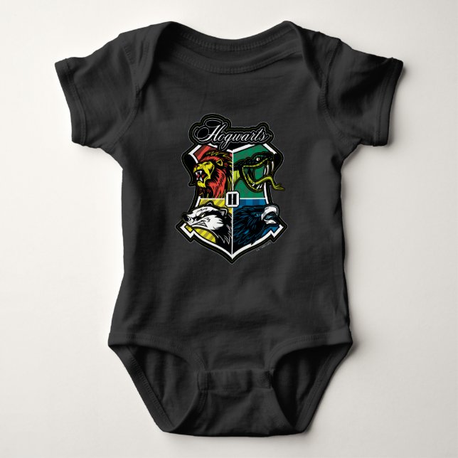 HARRY POTTER™ | HOGWARTS™ Athletisches Abzeichen Baby Strampler (Vorderseite)