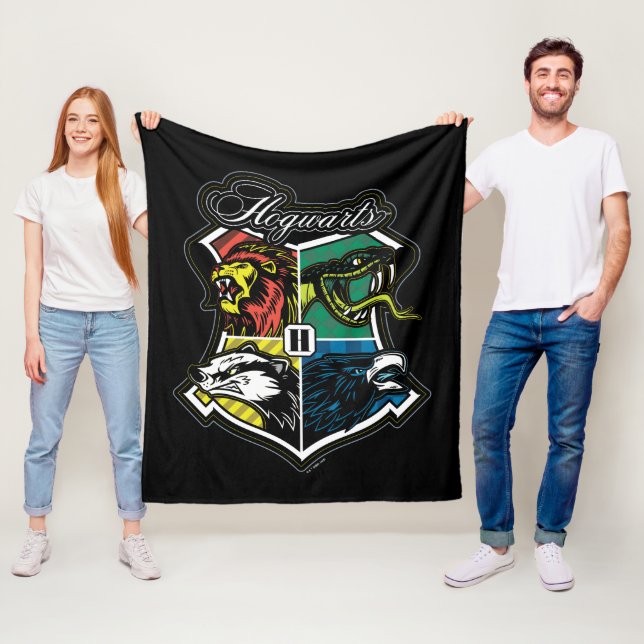 HARRY POTTER™ | HOGWARTS™ Athletisches Abzeichen Fleecedecke (Beispiel)