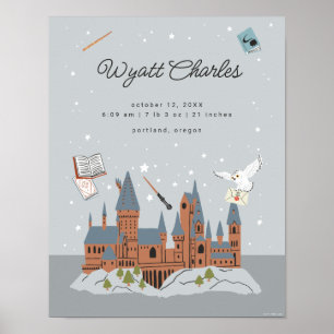 Harry Potter Hogwarts Baby Birth Stats Poster