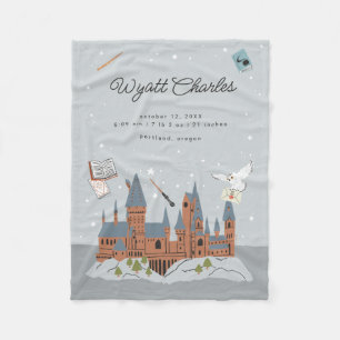 Harry Potter Hogwarts Baby Geburtsstatistik Fleecedecke