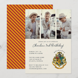 Harry Potter | Hogwarts Birthday Foto Einladung