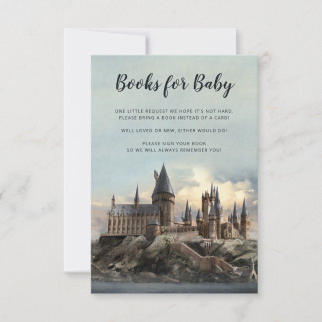 Harry Potter | Hogwarts - Bücher für Baby Einladung (Vorderseite)
