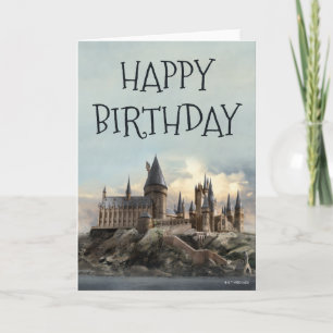 Harry Potter Hogwarts Castle Happy Birthday Karte