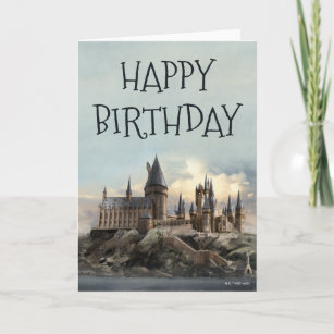 Harry Potter Hogwarts Castle Happy Birthday Karte