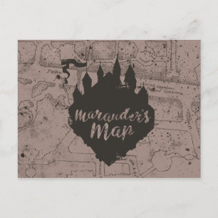 Harry Potter   HOGWARTS™ Castle Marauder's Map Postkarte