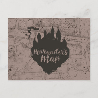 Harry Potter | HOGWARTS™ Castle Marauder's Map Postkarte