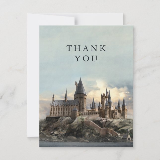 Harry Potter Hogwarts Castle Vielen Dank Dankeskarte (Vorderseite)