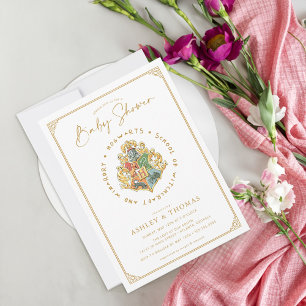 Harry Potter   Hogwarts Crest Baby Shower Einladung