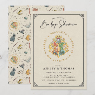 Harry Potter | Hogwarts Crest Baby Shower Einladung