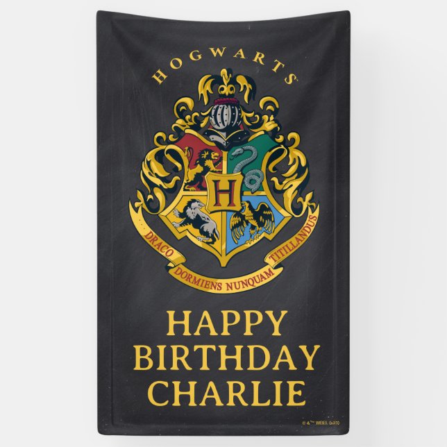 Harry Potter Hogwarts Crest Birthday Banner (Vertikal)