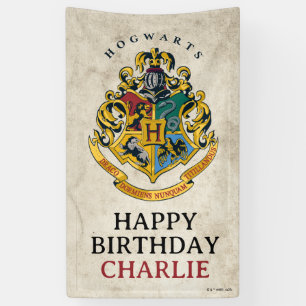 Harry Potter Hogwarts Crest Birthday Banner