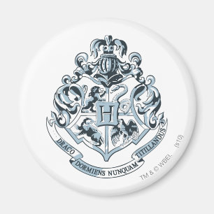Harry Potter   Hogwarts Crest - Blau Magnet