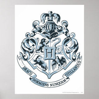 Harry Potter | Hogwarts Crest - Blau Poster