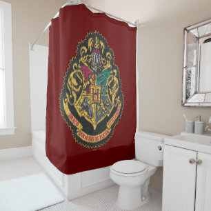 Harry Potter   Hogwarts Crest Duschvorhang