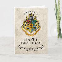 Harry Potter Hogwarts Crest Happy Birthday