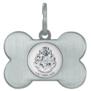 Harry Potter   Hogwarts Crest - Schwarz und Weiß Tiermarke