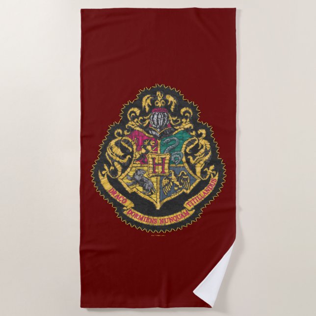 Harry Potter | Hogwarts Crest Strandtuch (Vorderseite)