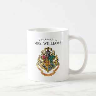 Harry Potter   Hogwarts Crest Teacher Personalisie Kaffeetasse